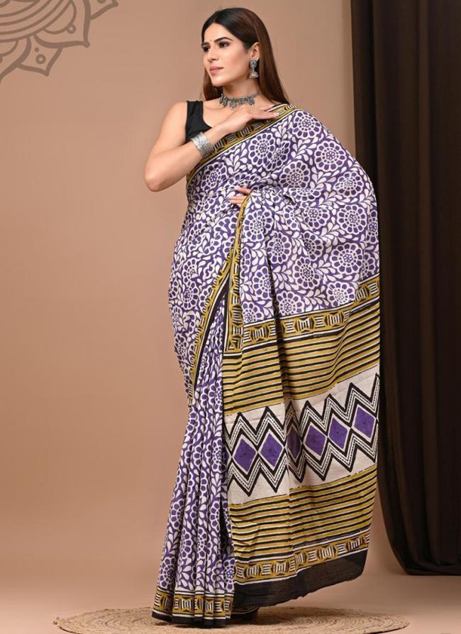 Cotton Multi Daily Wear Printed Saree